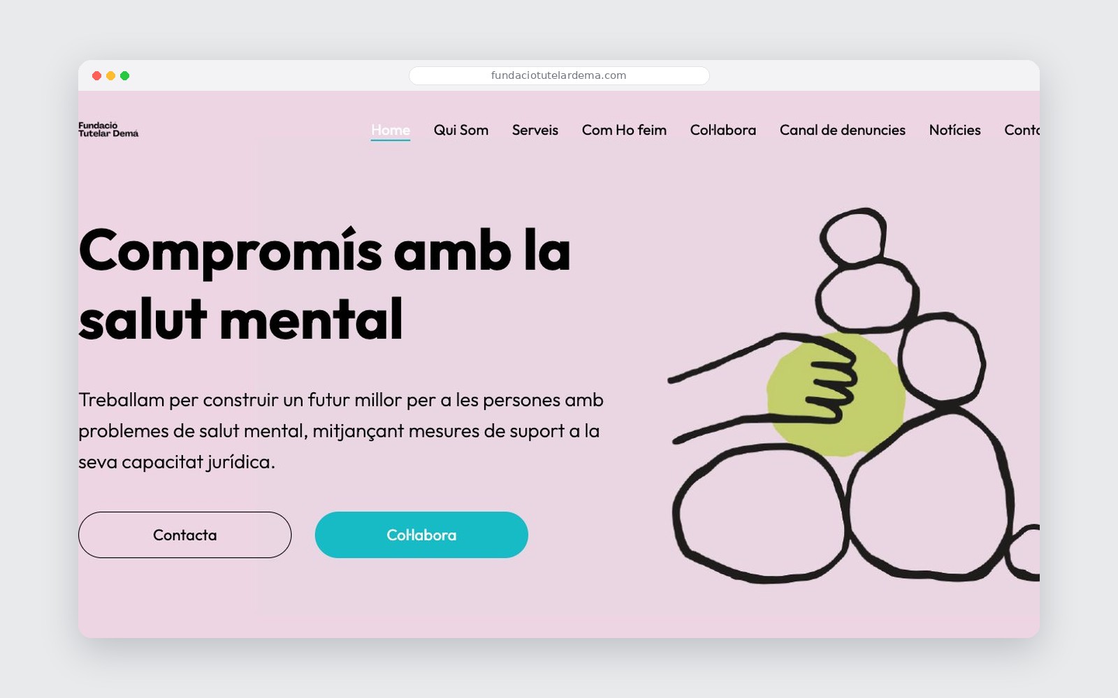 Web de la Fundació Tutelar Demà